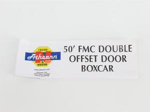 N Scale Athearn 11279 UO Union Railroad of Oregon 50' Double Door Box Car #1509