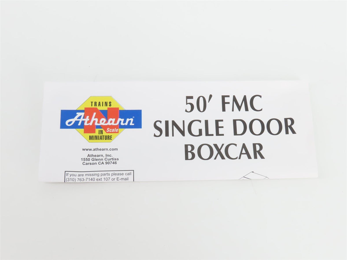 N Scale Athearn 11189 SRN Sabine River &amp; Northern 50&#39; Single Door Box Car #5293