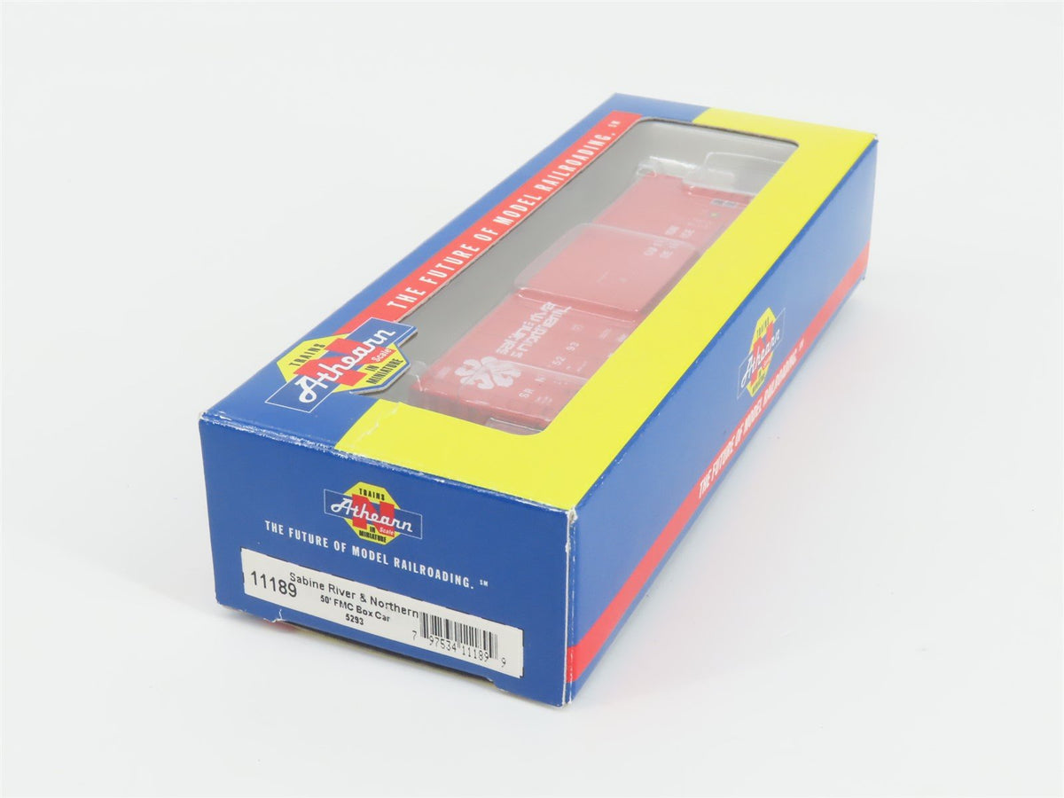 N Scale Athearn 11189 SRN Sabine River &amp; Northern 50&#39; Single Door Box Car #5293