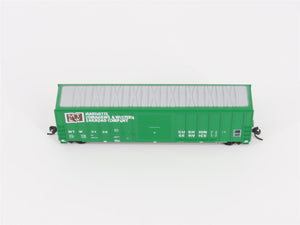 N Scale Athearn 11185 MTW Marinette Tomahawk & Western 50' Box Car #4136