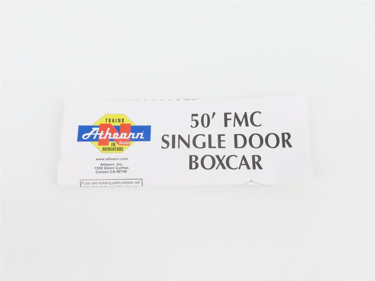 N Scale Athearn 11185 MTW Marinette Tomahawk &amp; Western 50&#39; Box Car #4136