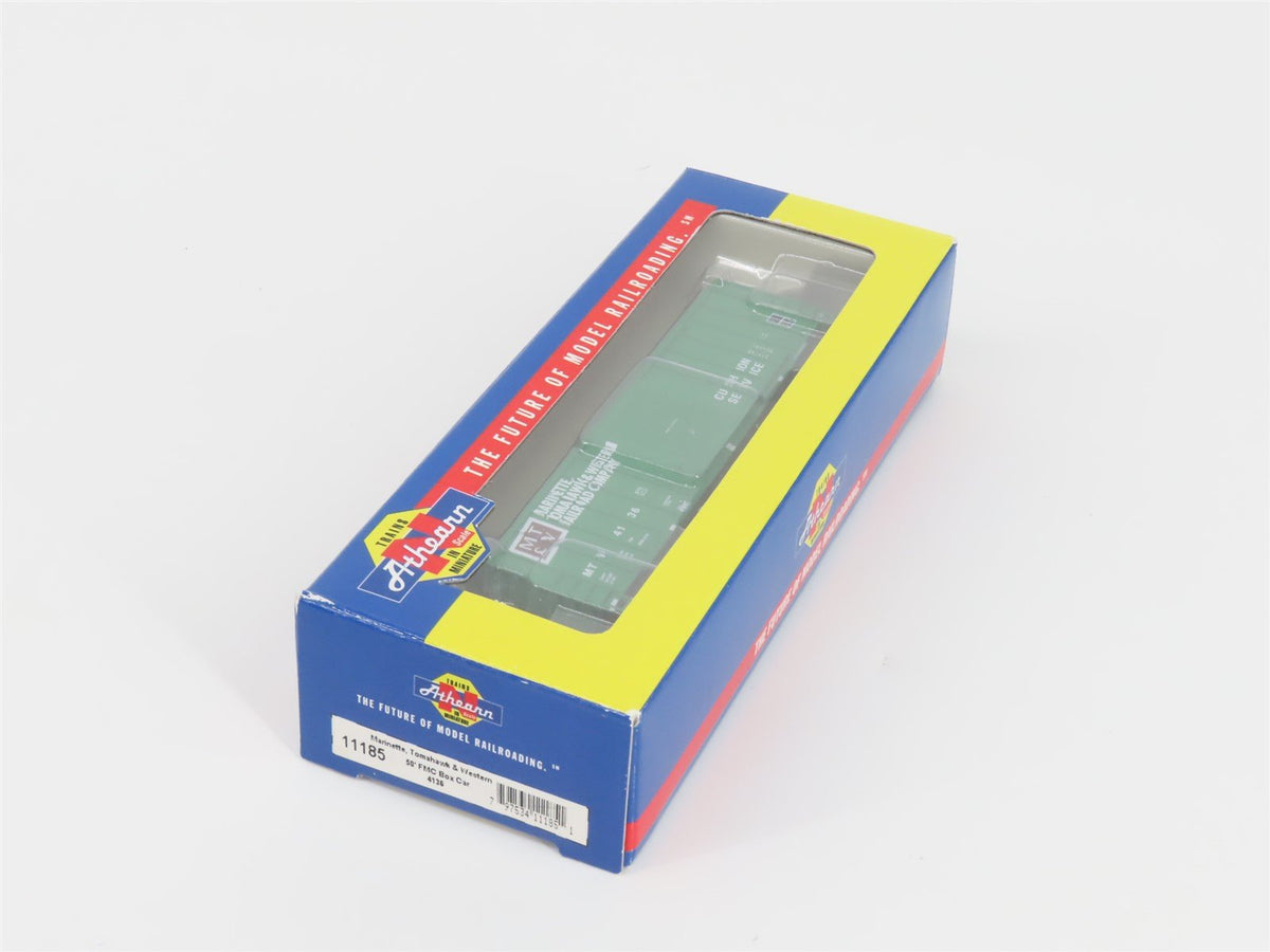 N Scale Athearn 11185 MTW Marinette Tomahawk &amp; Western 50&#39; Box Car #4136