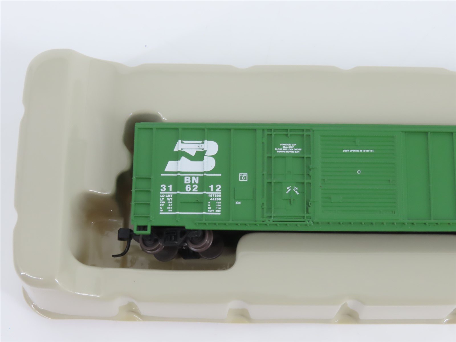 N Scale Athearn 11143 BN Burlington Northern Railroad 50' Box Car #316212
