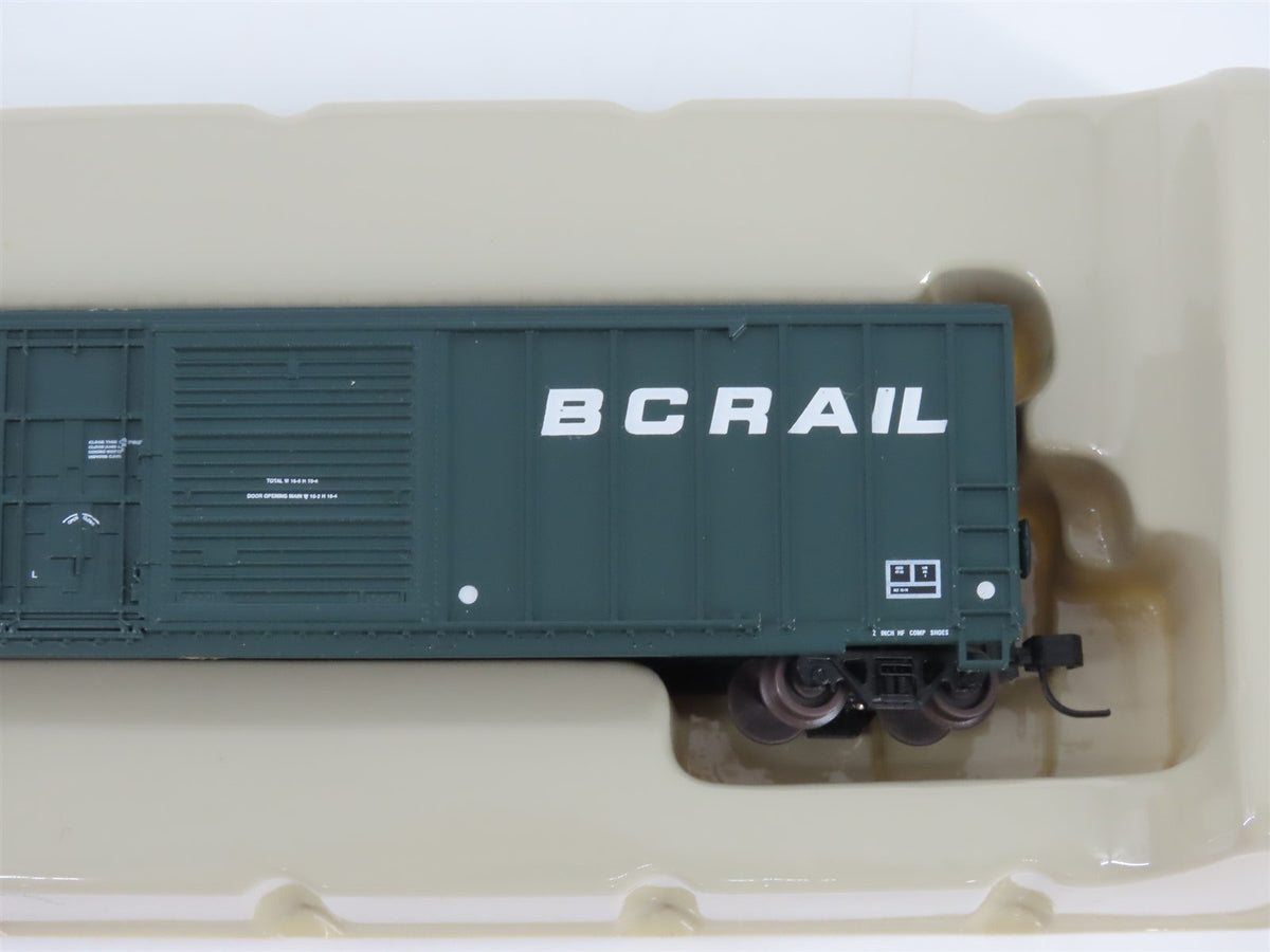 N Scale Athearn 11142 BCOL BC Rail 50&#39; Plug &amp; Sliding Door Box Car #5444