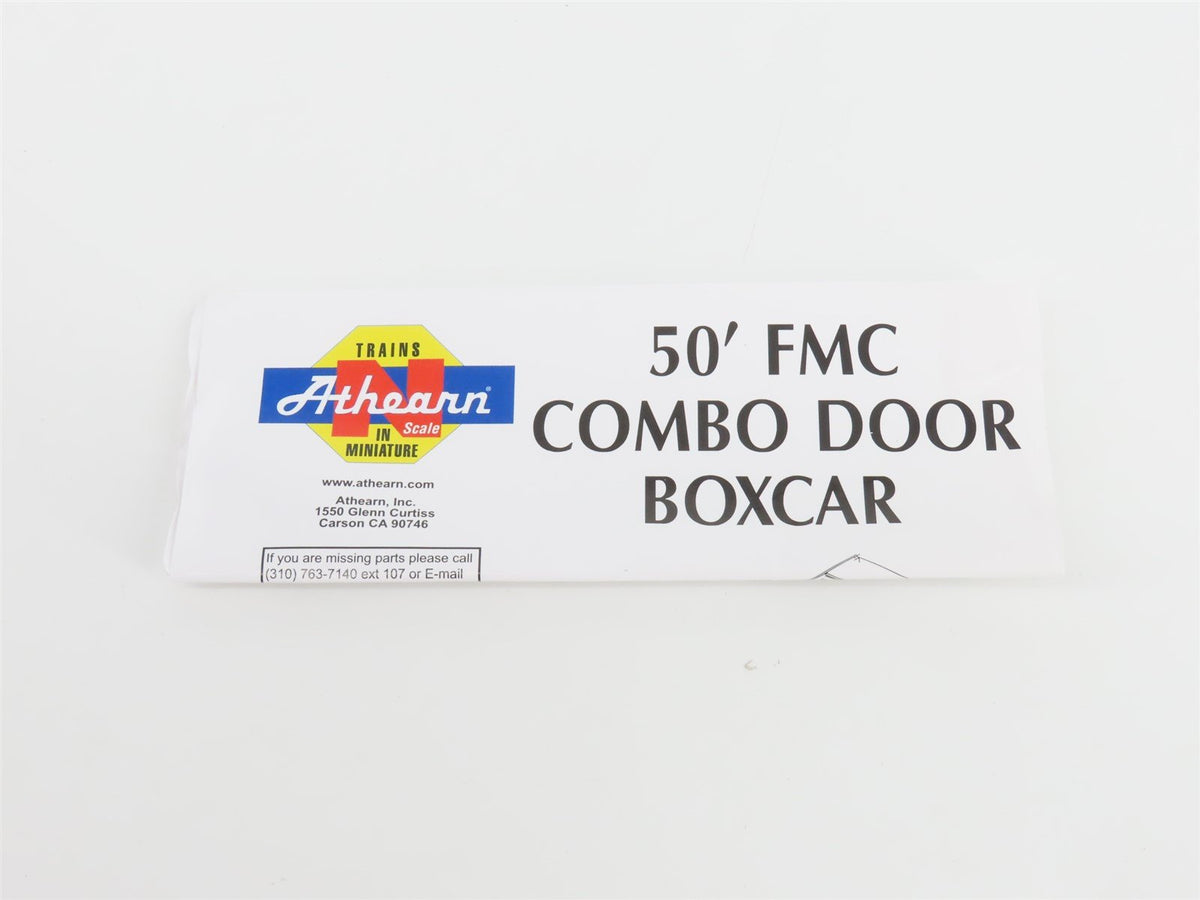 N Scale Athearn 11142 BCOL BC Rail 50&#39; Plug &amp; Sliding Door Box Car #5444
