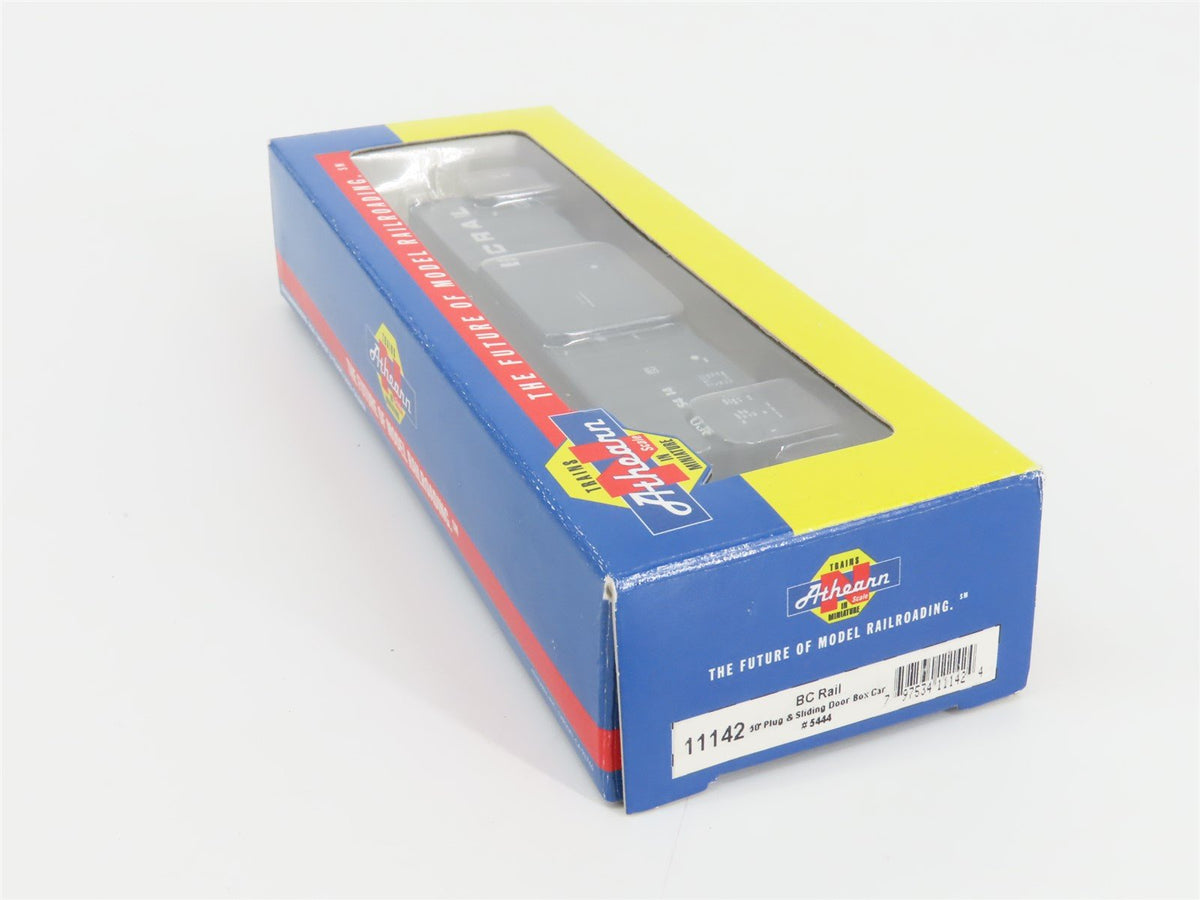 N Scale Athearn 11142 BCOL BC Rail 50&#39; Plug &amp; Sliding Door Box Car #5444