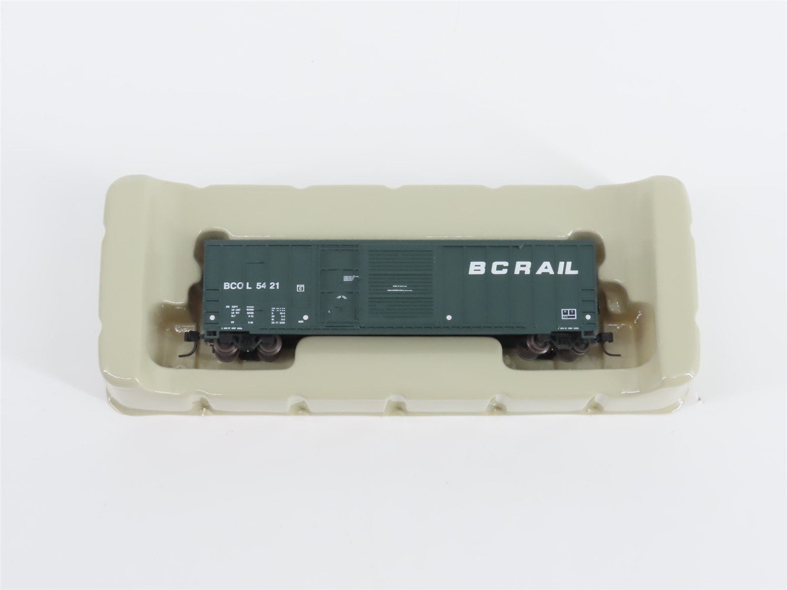 N Scale Athearn 11141 BCOL BC Rail 50' Plug & Sliding Door Box Car #5421