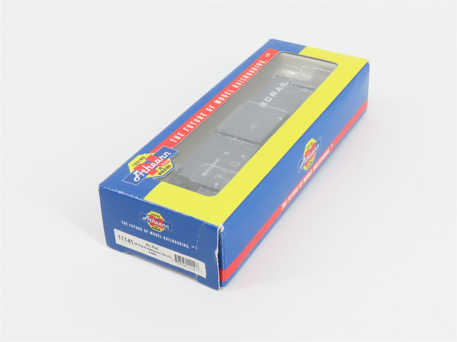N Scale Athearn 11141 BCOL BC Rail 50' Plug & Sliding Door Box Car #5421