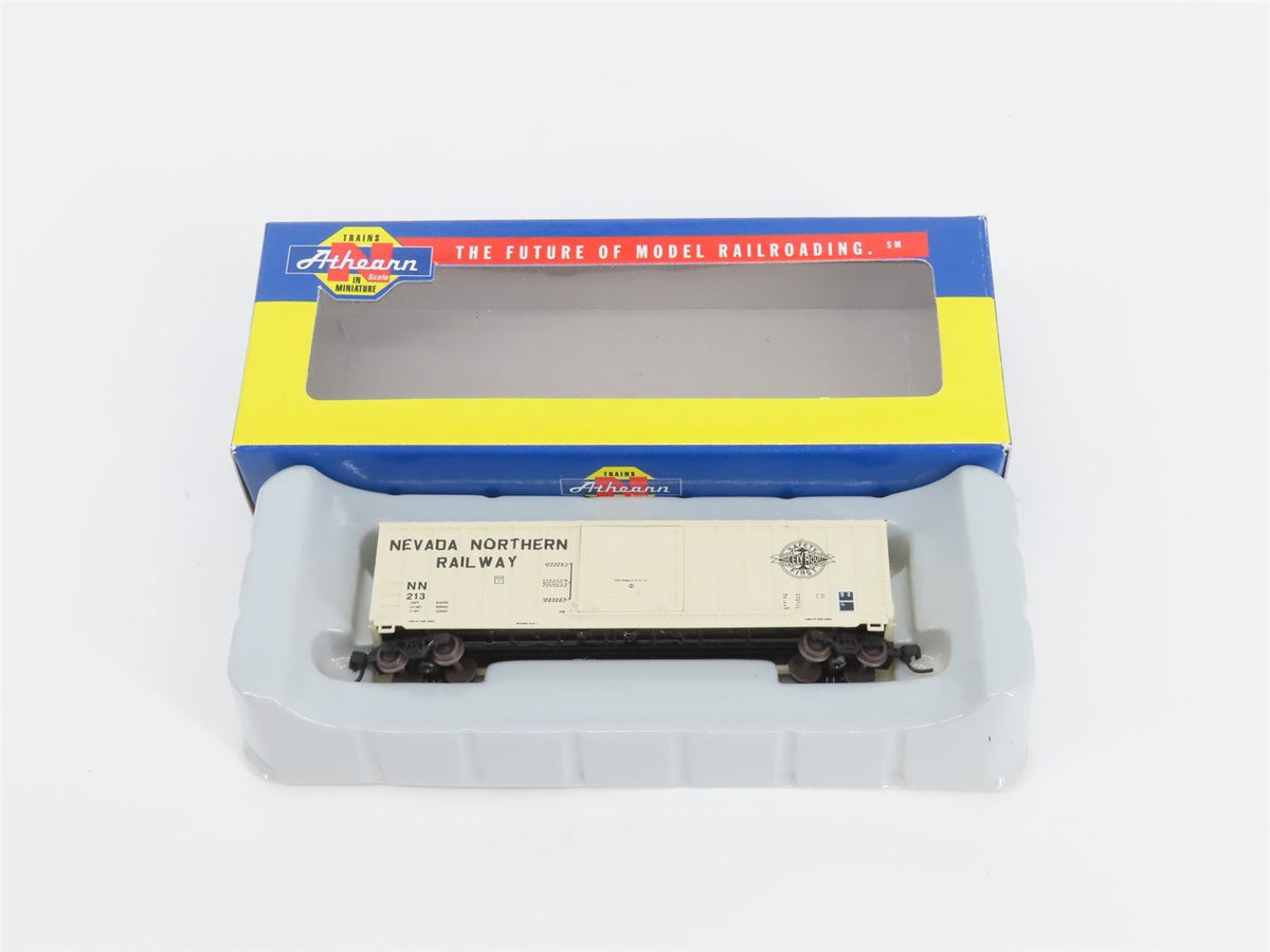 N Scale Athearn 10950 NN Nevada Northern Railway 50&#39; Single Door Box Car #213