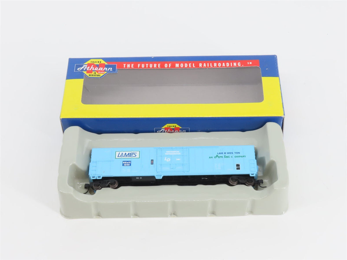N Scale Athearn 11103 REMX Lamb Weston 57&#39; Mechanical Reefer #1050