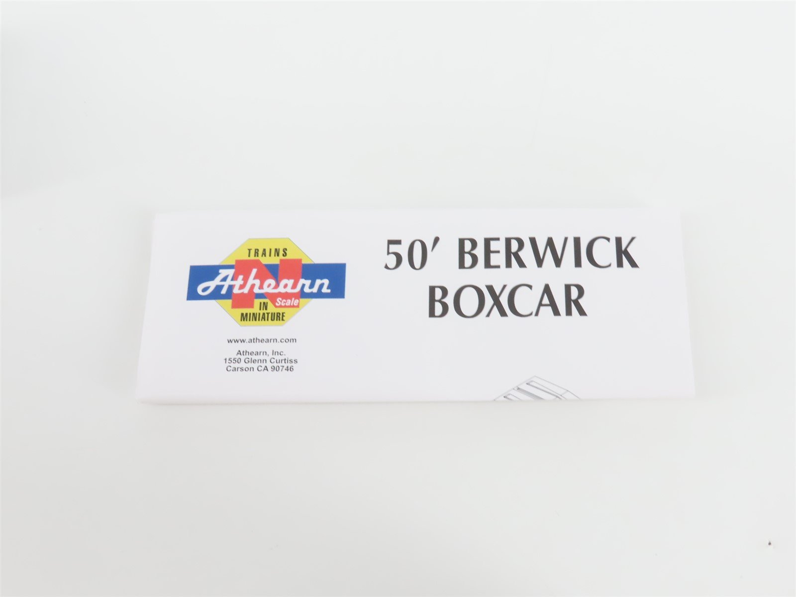 N Scale Athearn 10951 RBOX Railbox 50' Single Door Box Car #2096