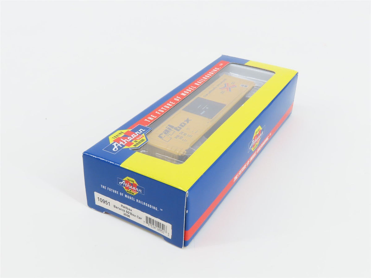 N Scale Athearn 10951 RBOX Railbox 50&#39; Single Door Box Car #2096