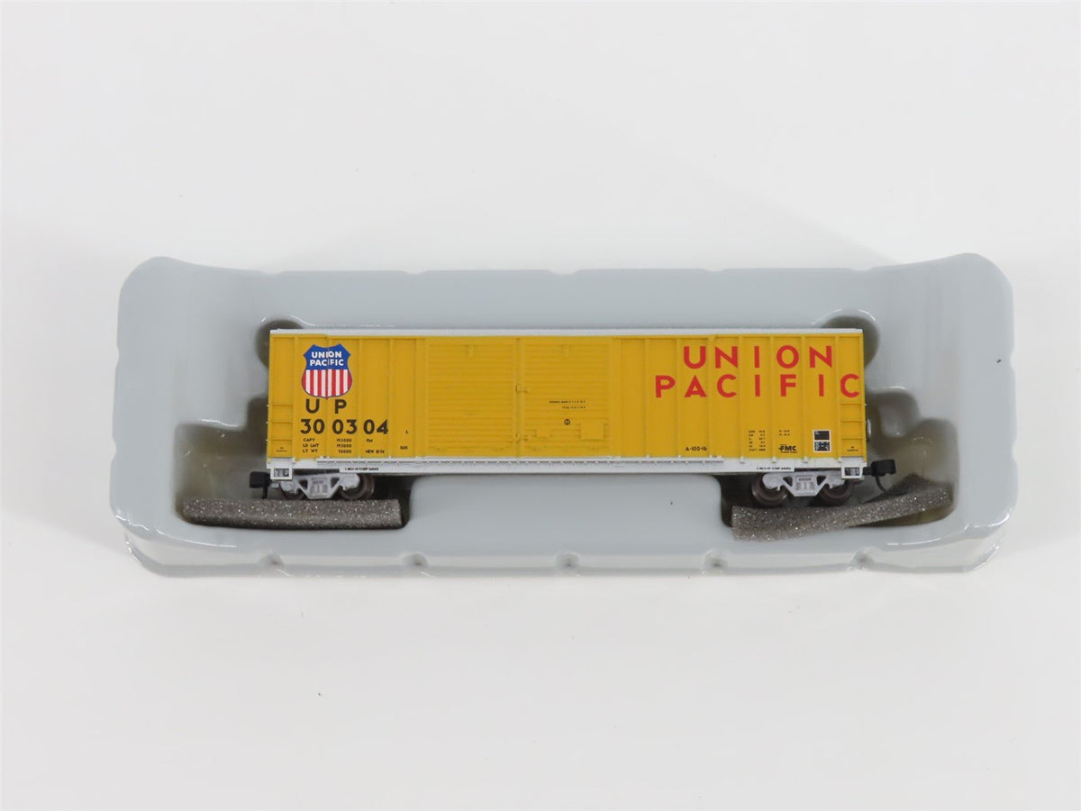 N Scale Athearn 11277 UP Union Pacific 50&#39; Offset Double Door Box Car #300304