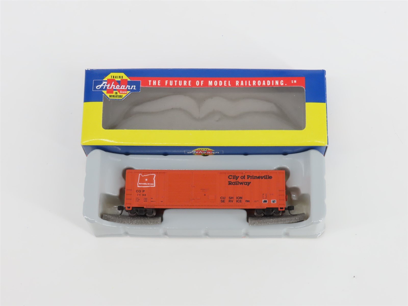 N Scale Athearn 11272 COP City of Princeville 50' Double Door Box Car #7198