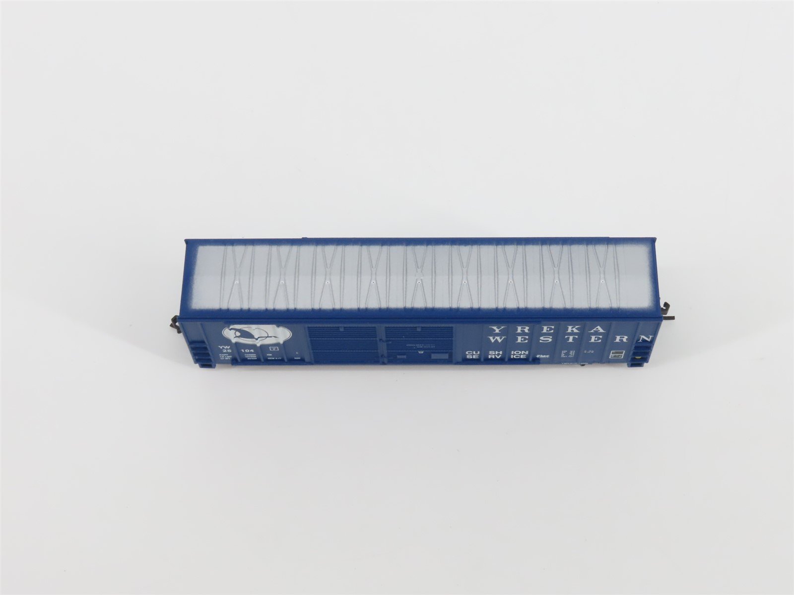N Scale Athearn 11281 YW Yreka Western 50' Offset Double Door Box Car #25104