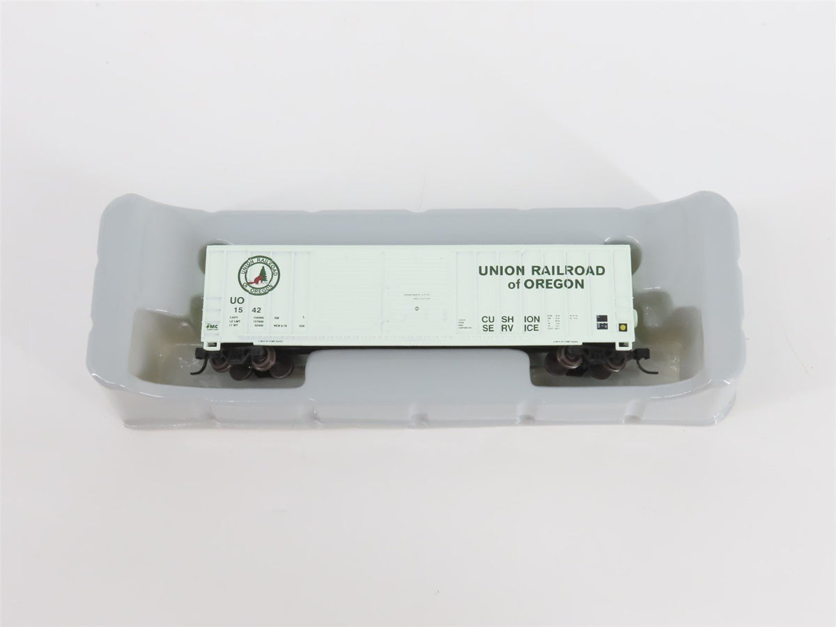 N Scale Athearn 11280 UO Union Railroad of Oregon 50&#39; Double Door Box Car #1542