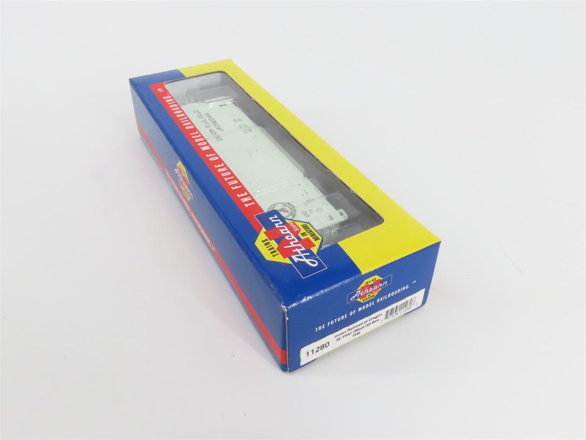 N Scale Athearn 11280 UO Union Railroad of Oregon 50&#39; Double Door Box Car #1542