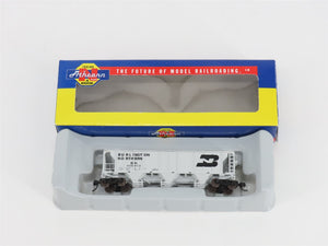 N Scale Athearn 11355 BN Burlington Northern 3-Bay Covered Hopper #435013