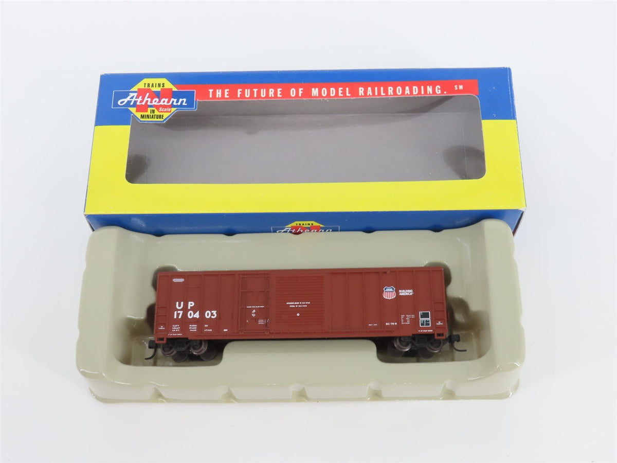 N Scale Athearn 11151 UP Union Pacific 50&#39; Plug &amp; Sliding Door Box Car #170403