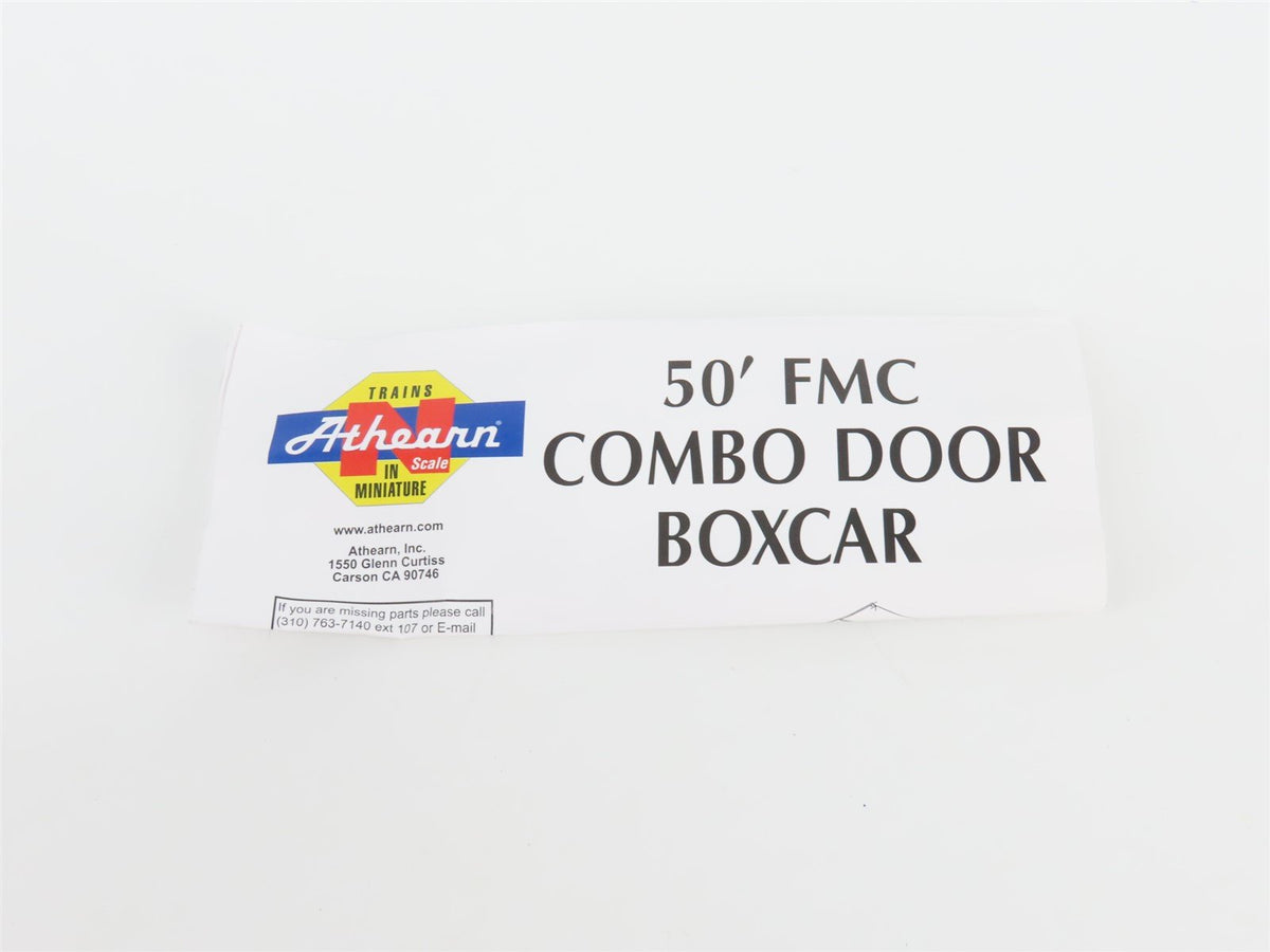 N Scale Athearn 11152 UP Union Pacific 50&#39; Plug &amp; Sliding Door Box Car #170422
