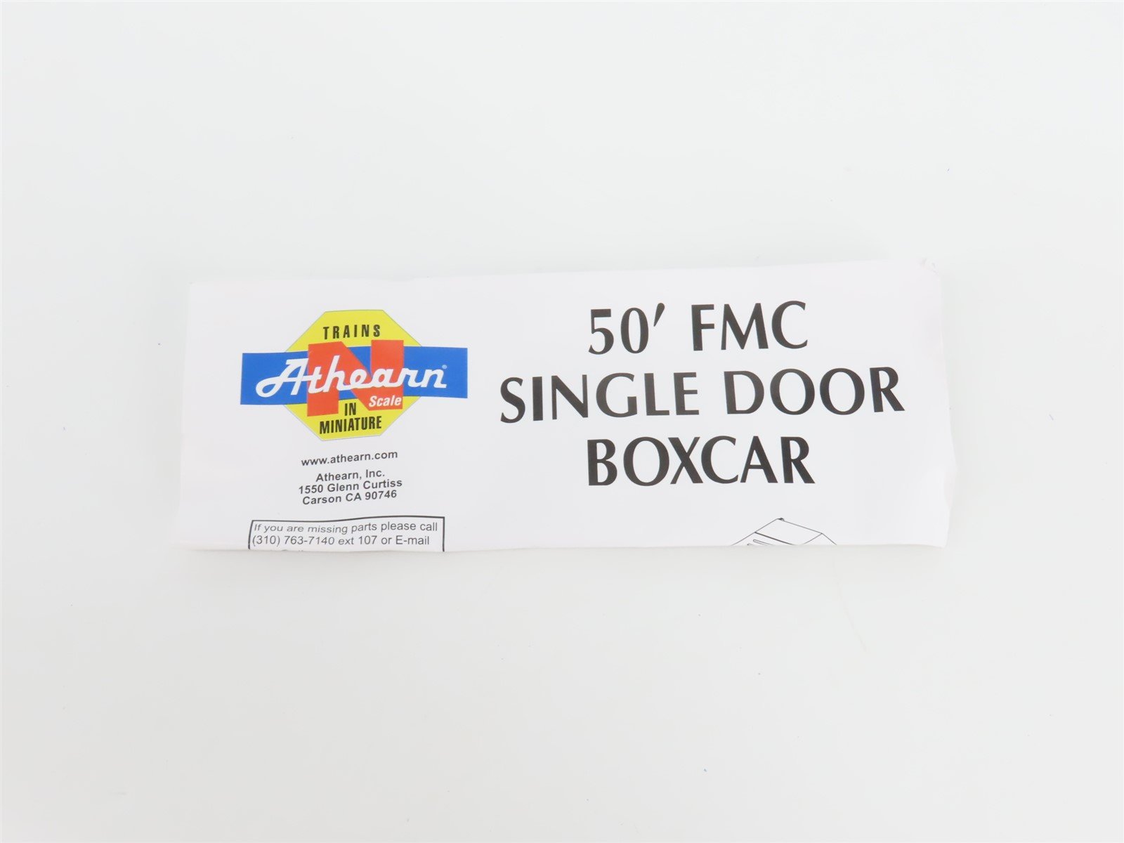 N Scale Athearn 11188 MB Meridian & Bigbee 50' Single Door Box Car #4067