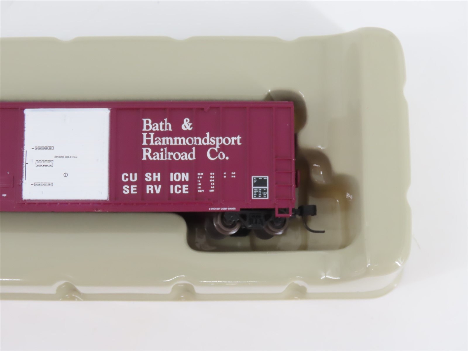 N Scale Athearn 11181 BH Bath & Hammondsport 50' Single Door Box Car #25150