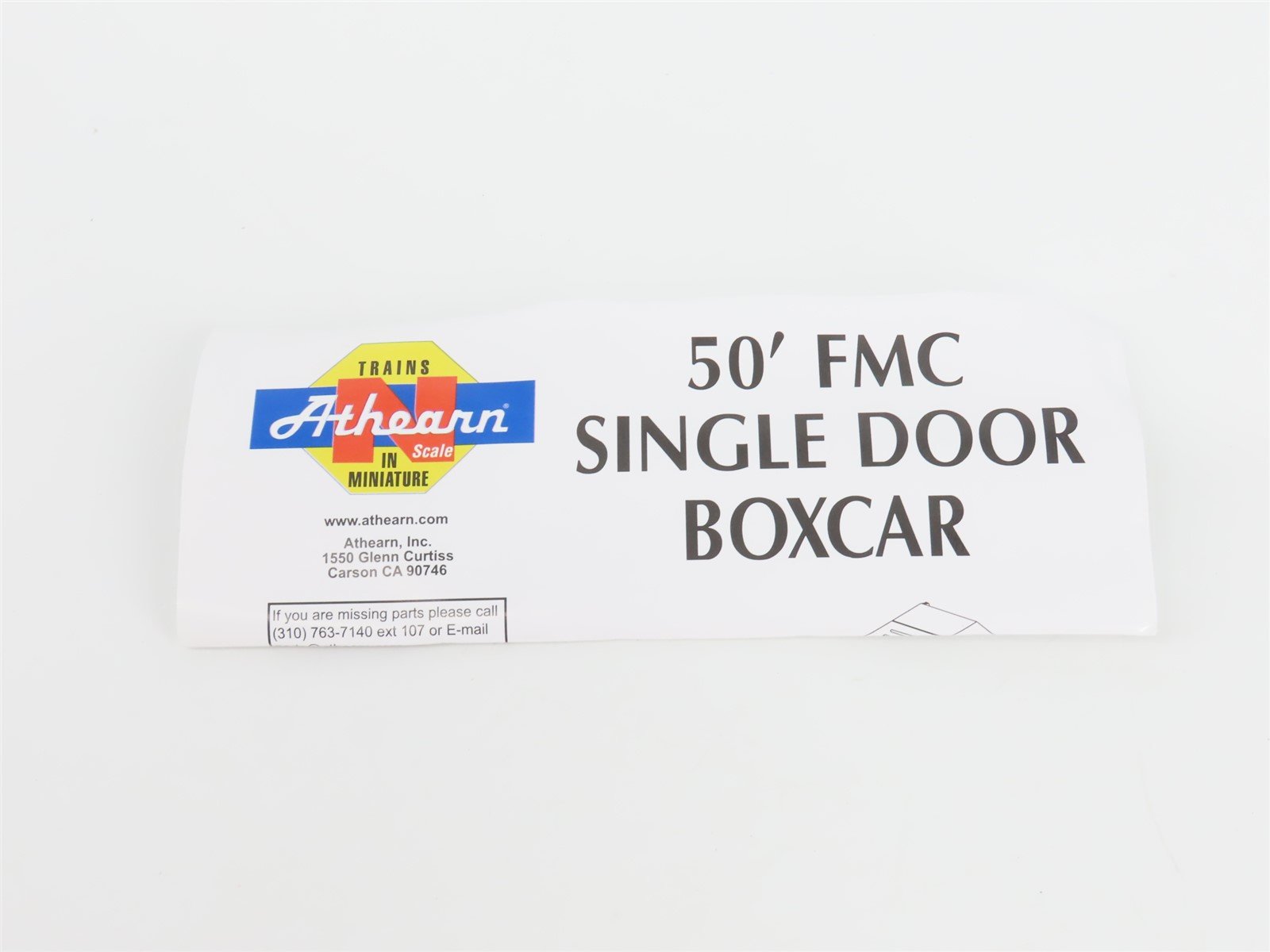 N Scale Athearn 11181 BH Bath & Hammondsport 50' Single Door Box Car #25150