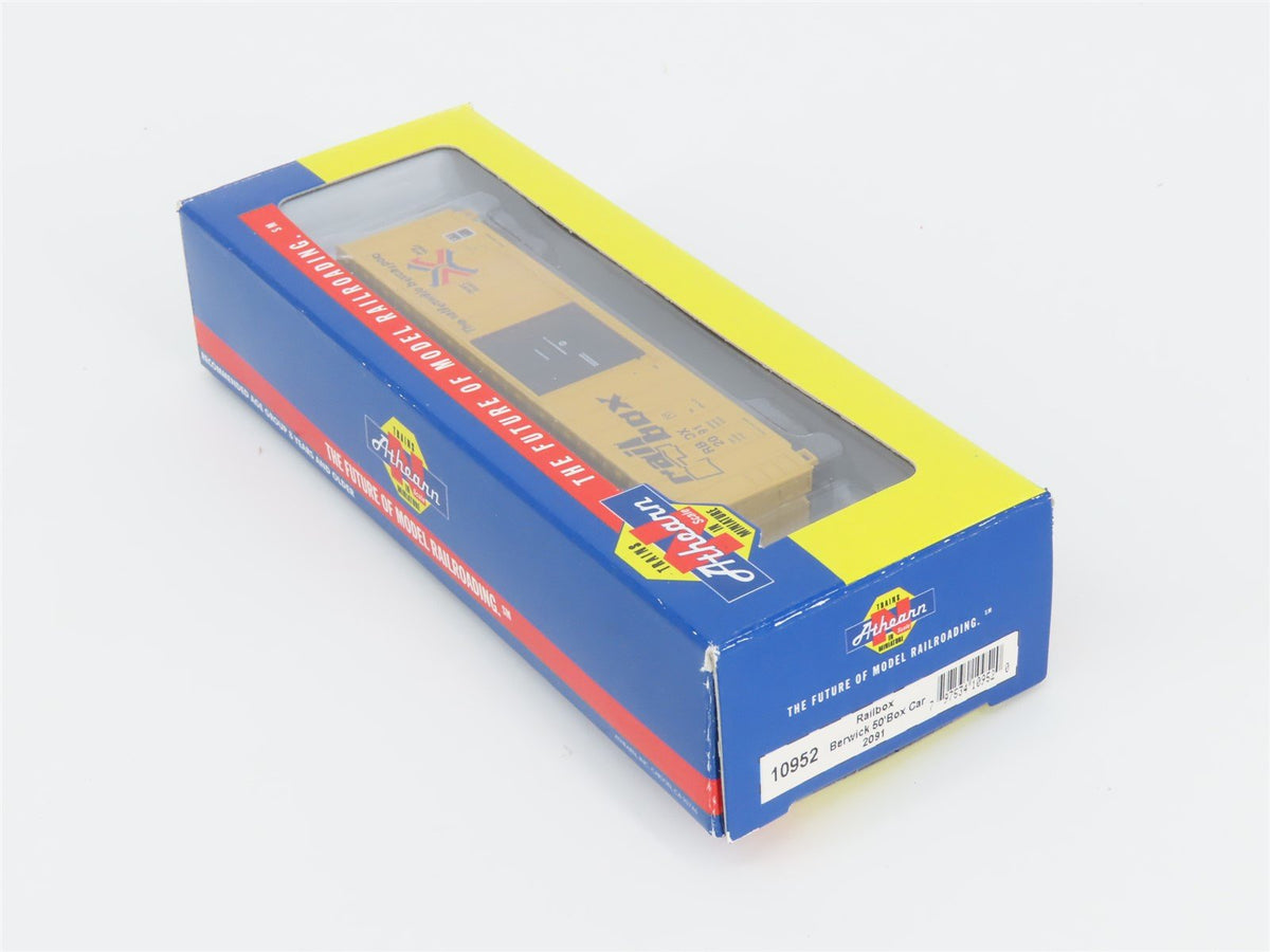 N Scale Athearn 10952 RBOX Railbox 50&#39; Single Door Box Car #2091