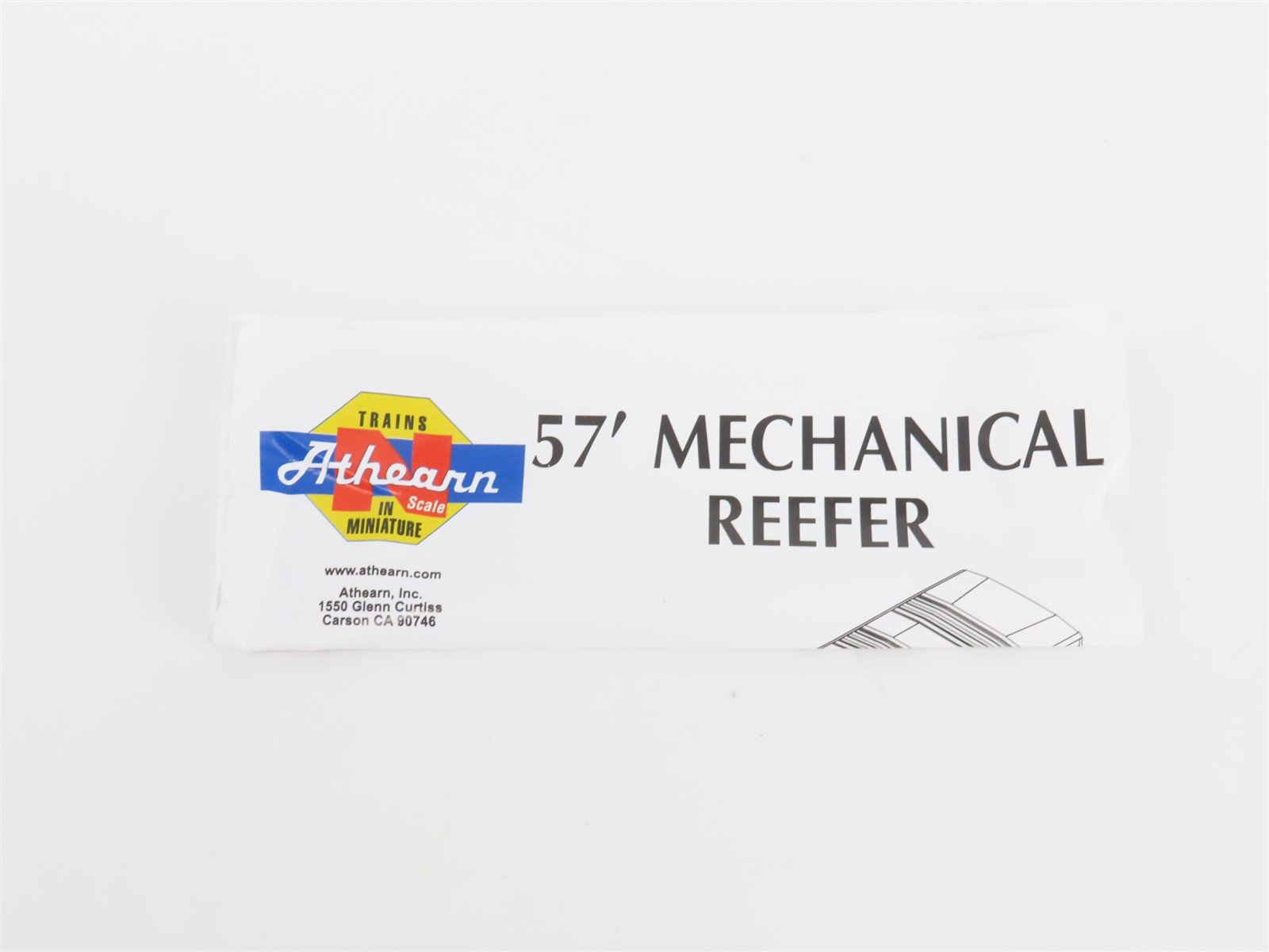 N Athearn 11122 UPFE Union Pacific Fruit Express 57' Mechanical Reefer #455405