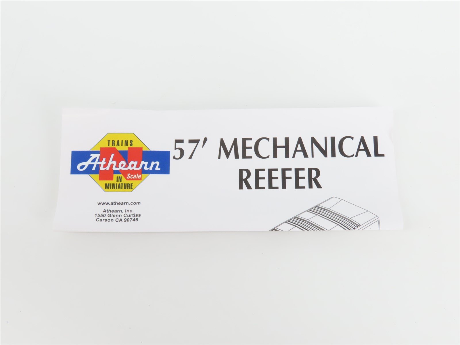 N Scale Athearn 11114 BAR Bangor & Aroostook 57' Mechanical Reefer #11106