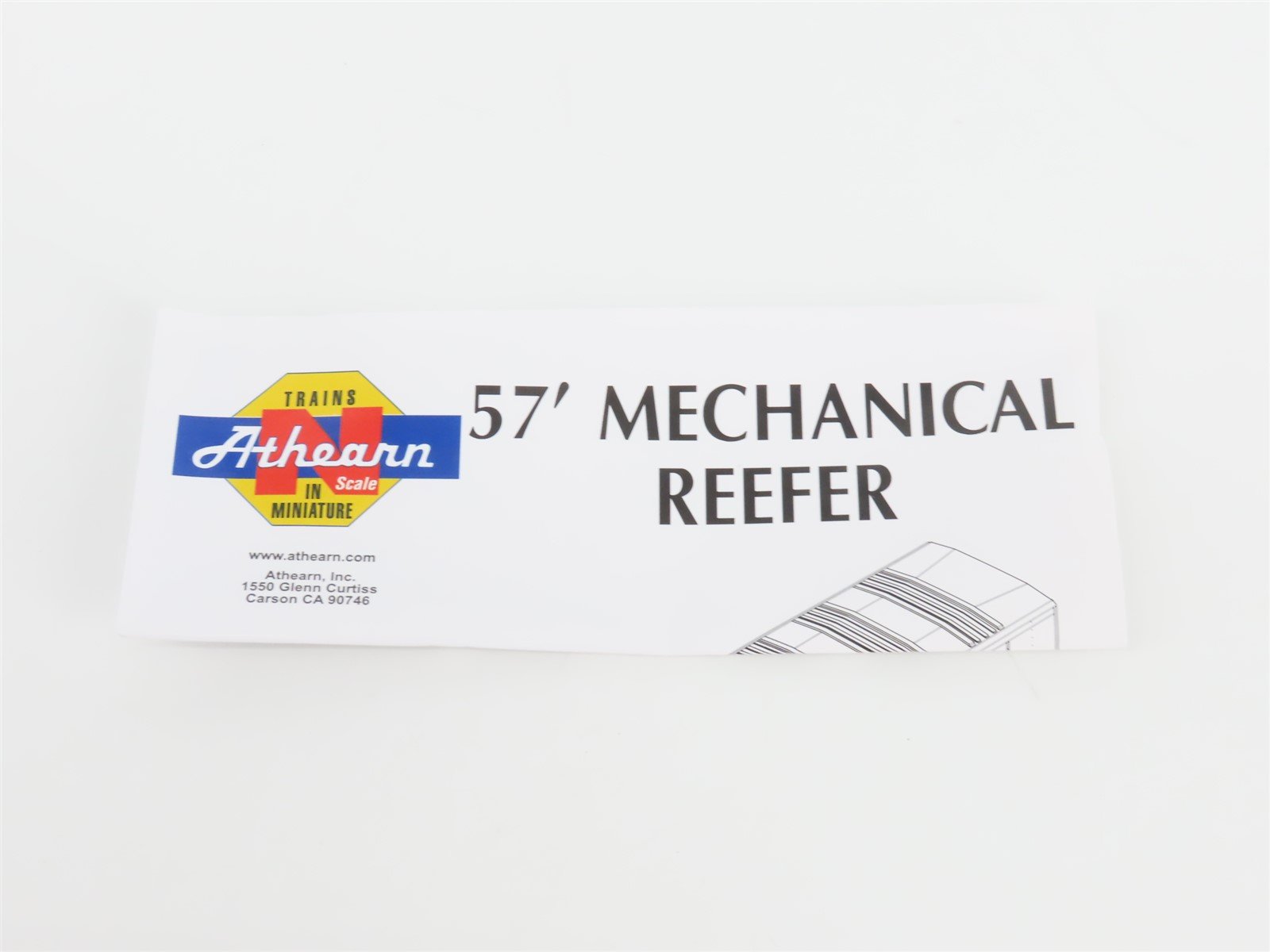 N Scale Athearn 11113 BAR Bangor & Aroostook 57' Mechanical Reefer #11133