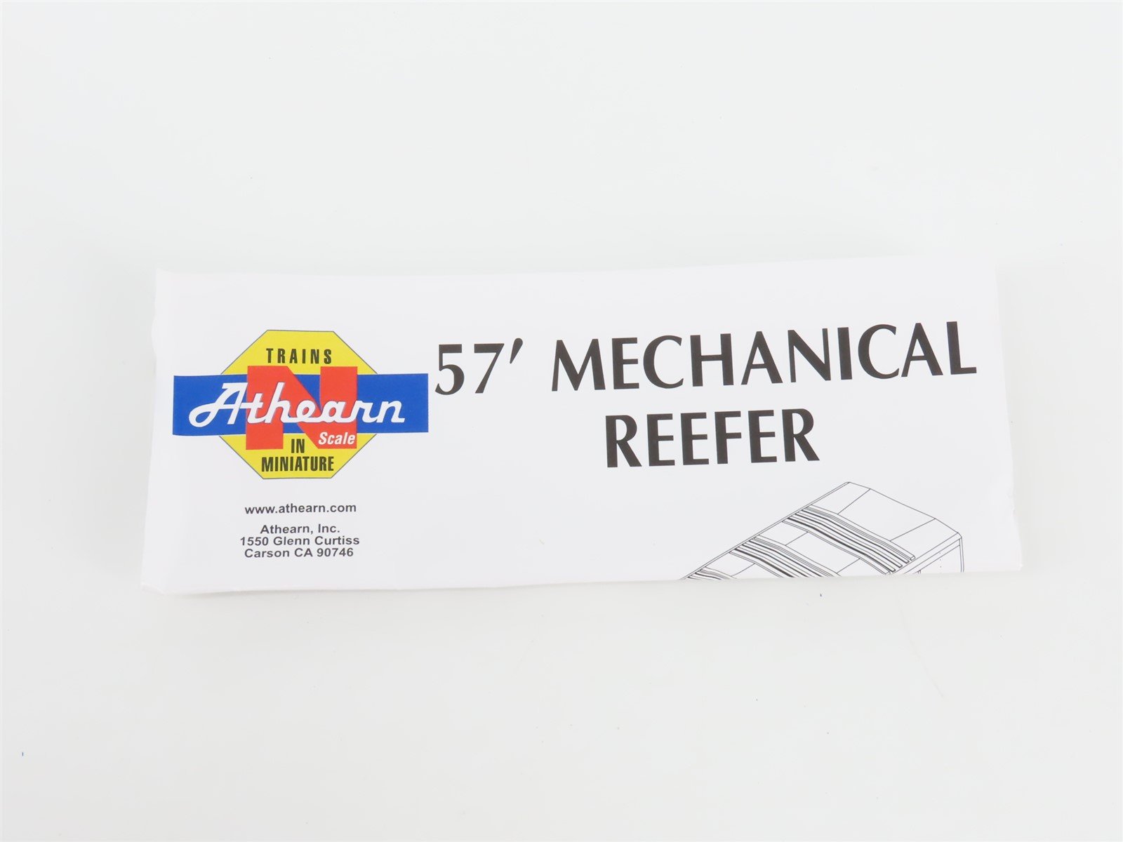 N Scale Athearn 11106 MEC Maine Central Pine Tree Route 57' Mechanical Reefer #2