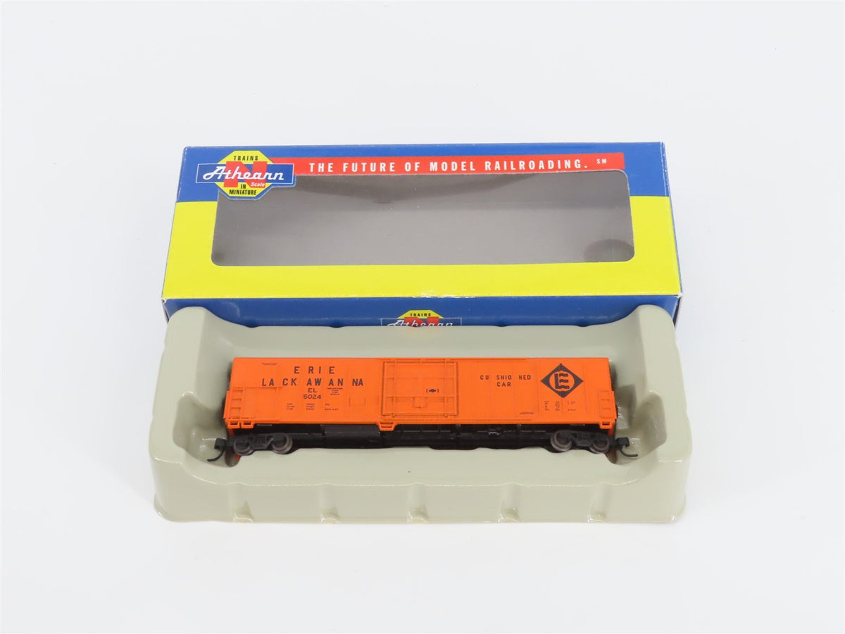 N Scale Athearn 11117 EL Erie Lackawanna Railroad 57&#39; Mechanical Reefer #5024