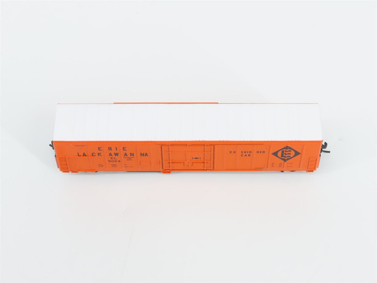 N Scale Athearn 11117 EL Erie Lackawanna Railroad 57&#39; Mechanical Reefer #5024