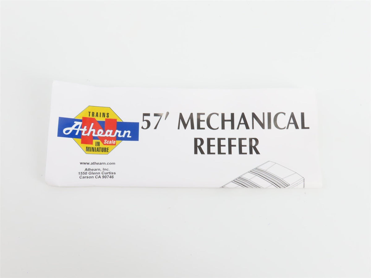 N Scale Athearn 11117 EL Erie Lackawanna Railroad 57&#39; Mechanical Reefer #5024