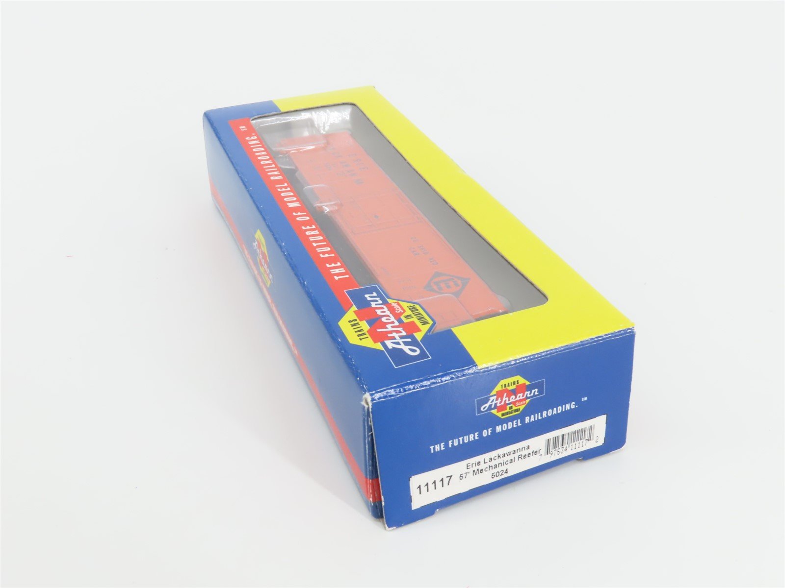 N Scale Athearn 11117 EL Erie Lackawanna Railroad 57' Mechanical Reefer #5024