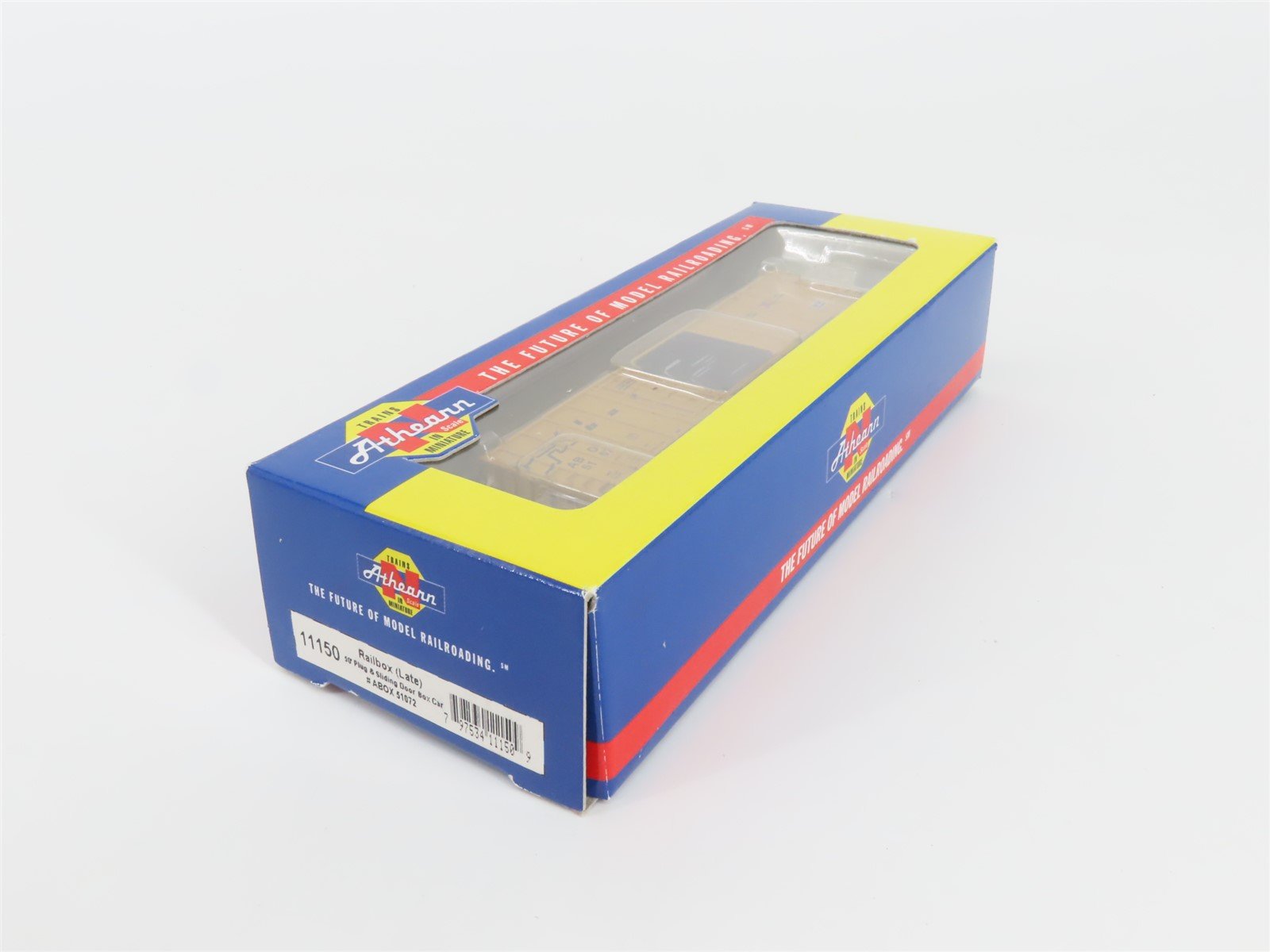 N Scale Athearn 11150 ABOX Railbox 50' Plug & Sliding Door Box Car #51072