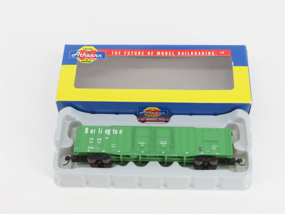 N Scale Athearn 10779 CB&amp;Q Burlington Route 60&#39; Auto Parts Box Car #9805