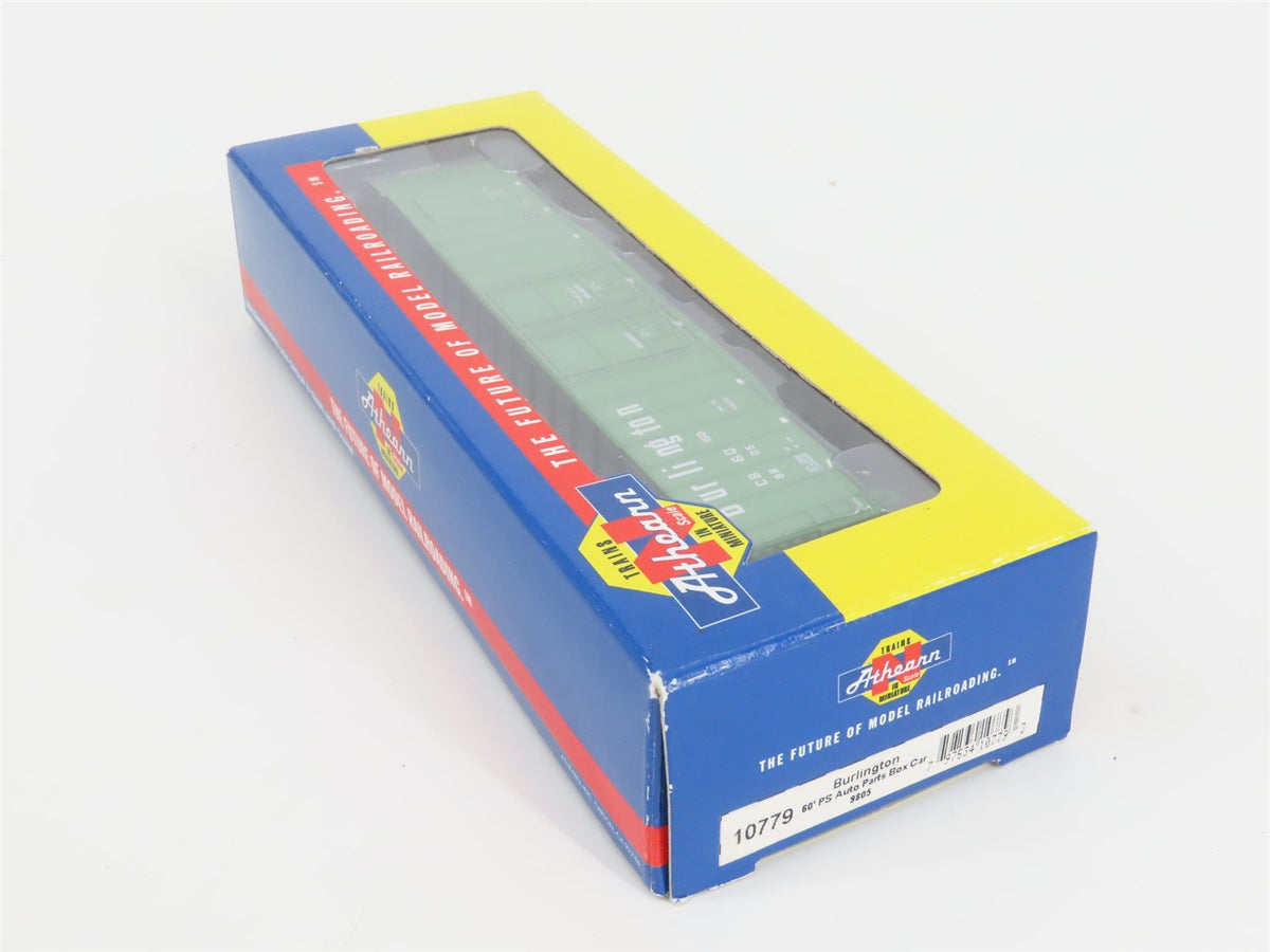 N Scale Athearn 10779 CB&amp;Q Burlington Route 60&#39; Auto Parts Box Car #9805