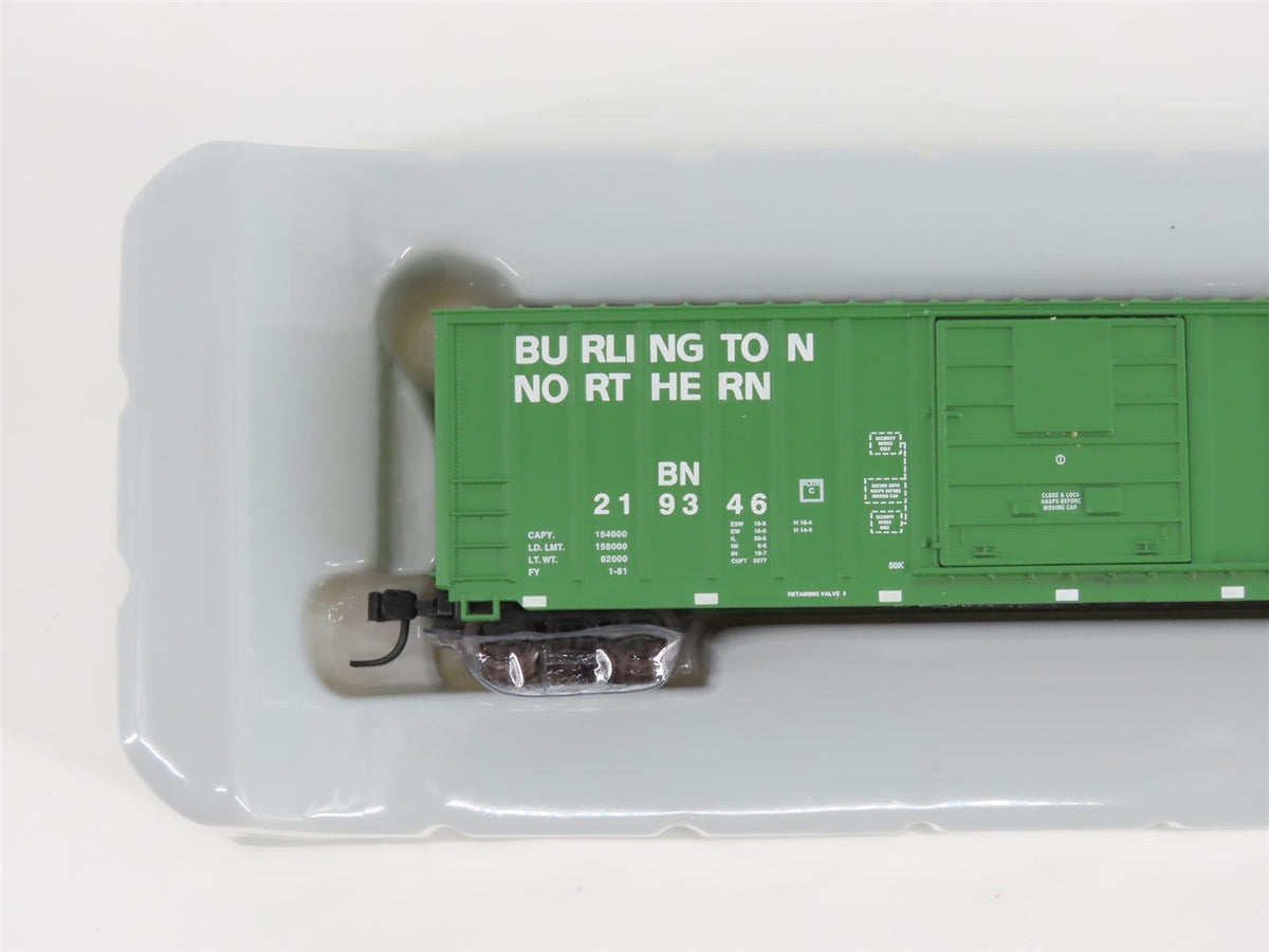 N Scale Athearn 10943 BN Burlington Northern 50&#39; Single Door Box Car #219346
