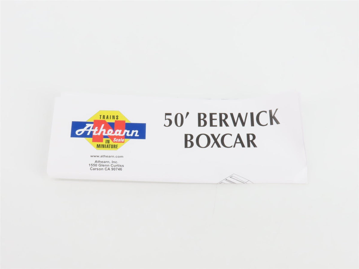 N Scale Athearn 10931 BAR Bangor &amp; Aroostook 50&#39; Single Door Box Car #5697