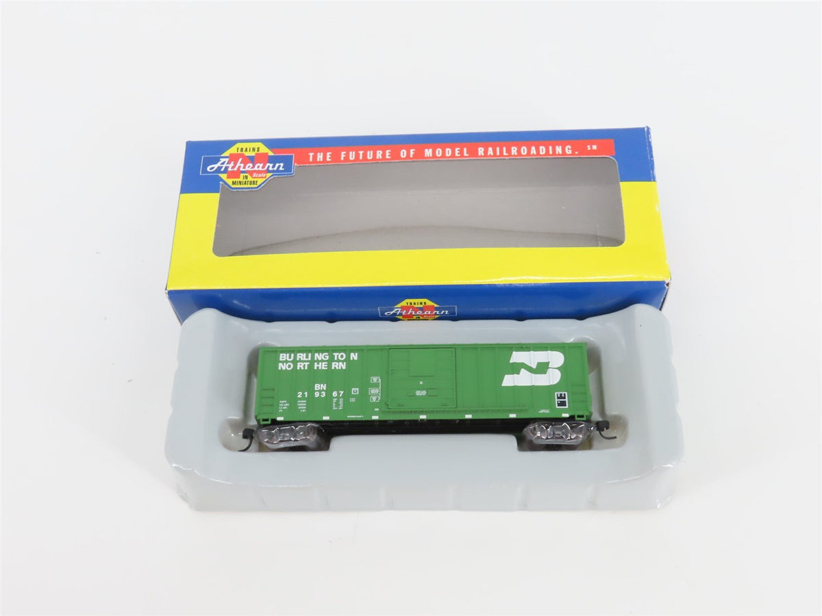 N Scale Athearn 10944 BN Burlington Northern 50&#39; Single Door Box Car #219367