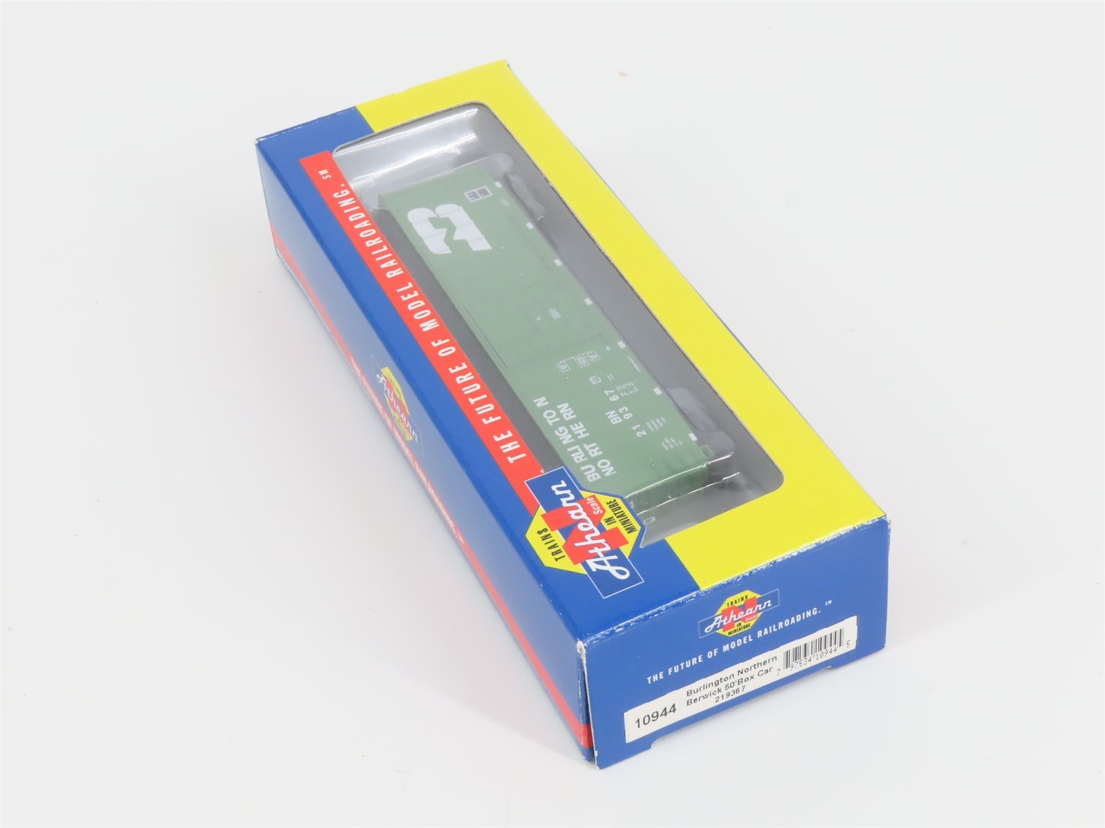 N Scale Athearn 10944 BN Burlington Northern 50' Single Door Box Car #219367