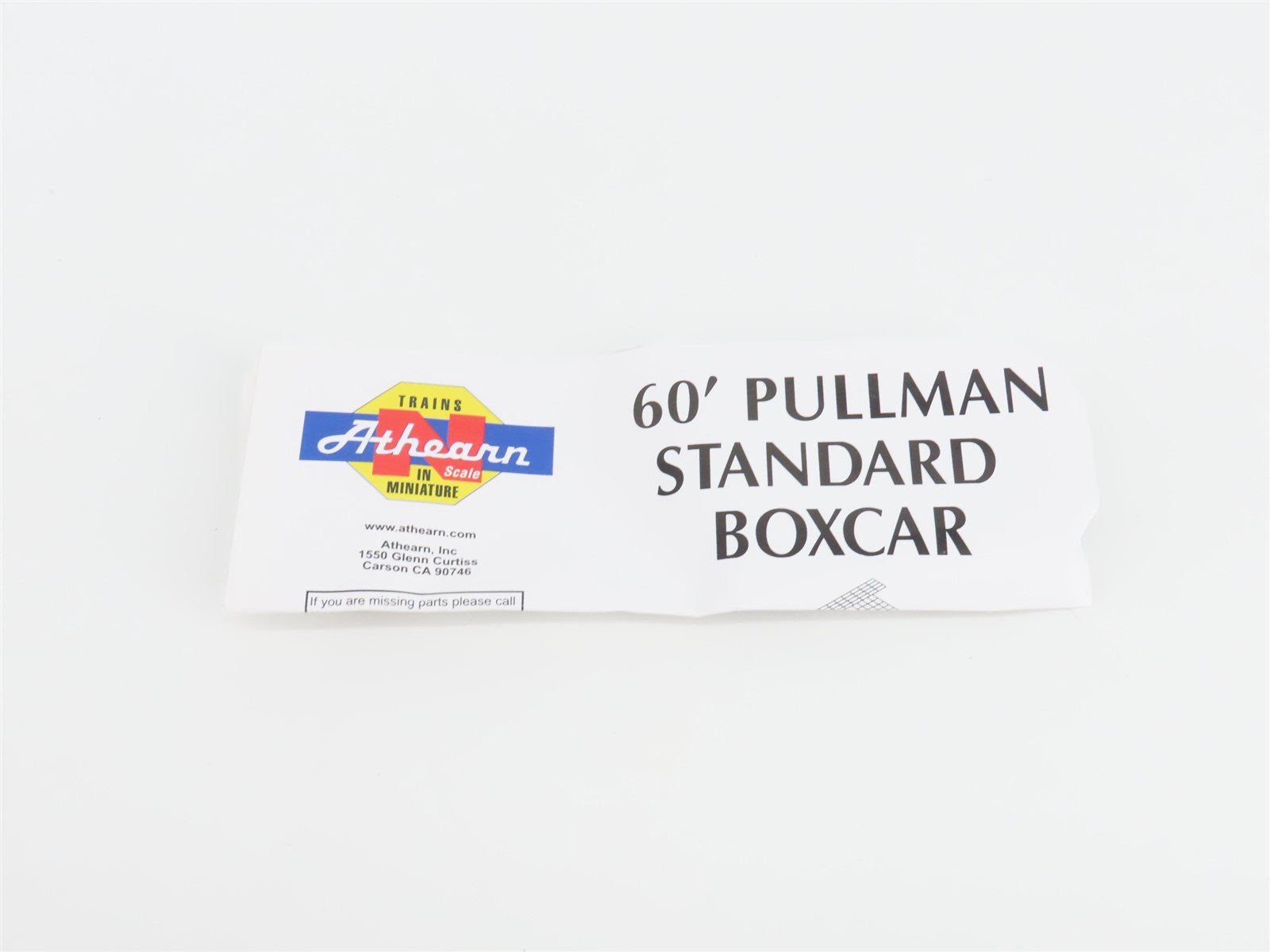 N Scale Athearn 10795 WP Western Pacific Railroad 60' Auto Parts Box Car #3709