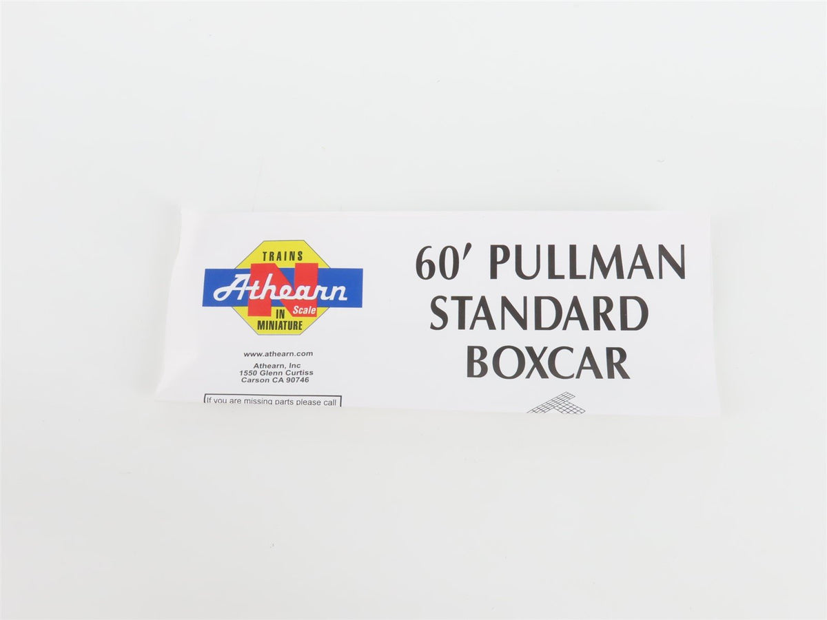 N Scale Athearn 10793 WP Western Pacific Railroad 60&#39; Auto Parts Box Car #3723