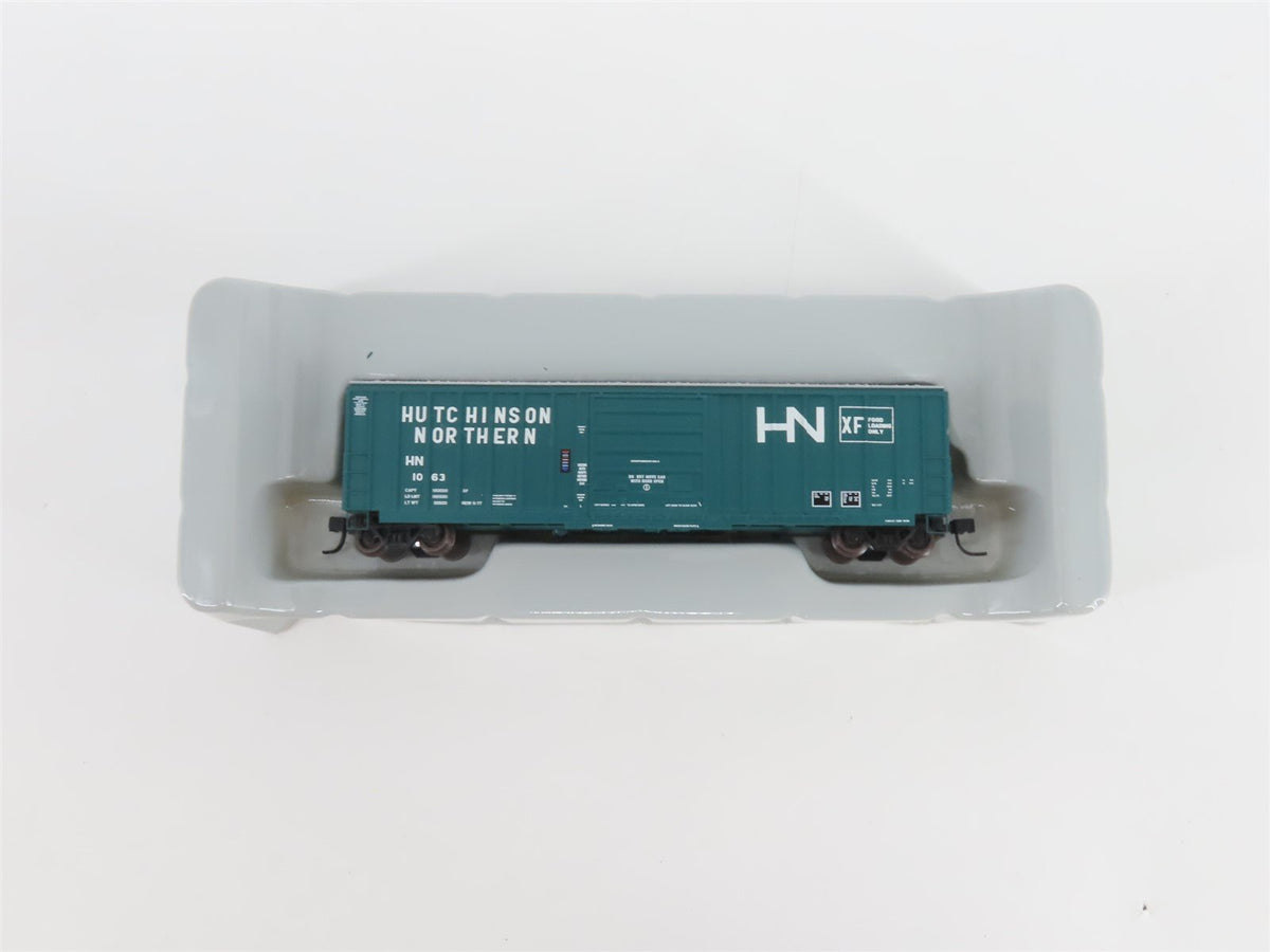 N Scale Athearn 10563 HN Hutchinson Northern 50&#39; Single Door Box Car #1063