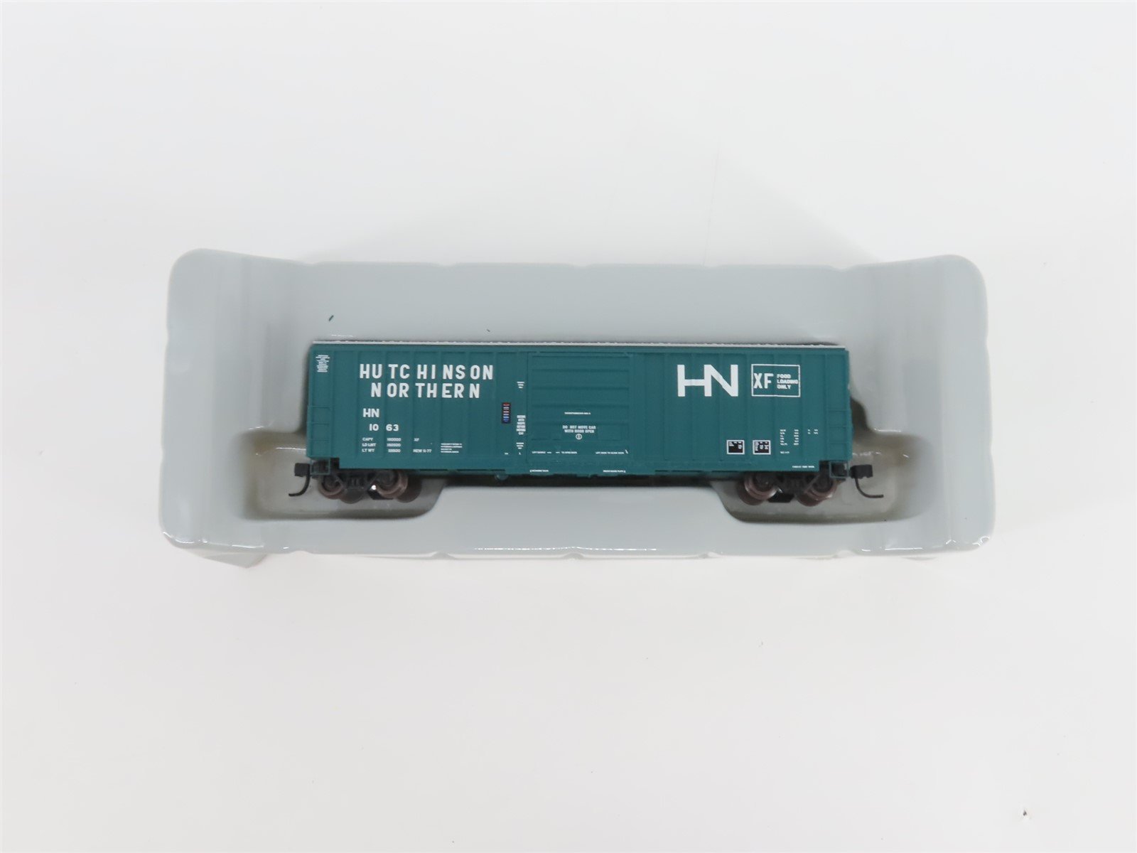 N Scale Athearn 10563 HN Hutchinson Northern 50' Single Door Box Car #1063