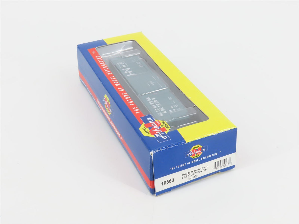 N Scale Athearn 10563 HN Hutchinson Northern 50&#39; Single Door Box Car #1063