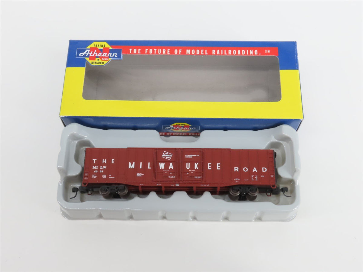 N Scale Athearn 10767 MILW Milwaukee Road 60&#39; Auto Parts Box Car #4009