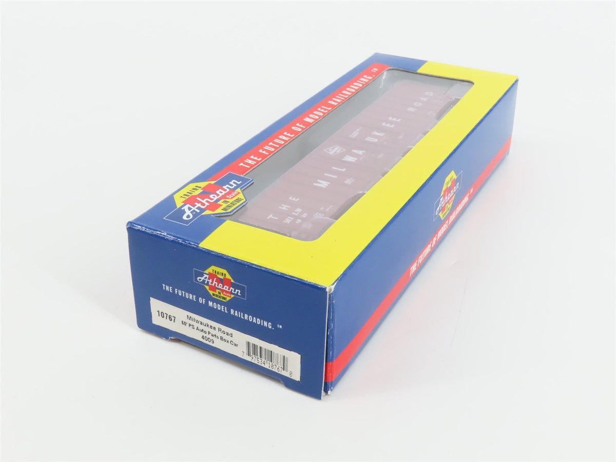 N Scale Athearn 10767 MILW Milwaukee Road 60&#39; Auto Parts Box Car #4009